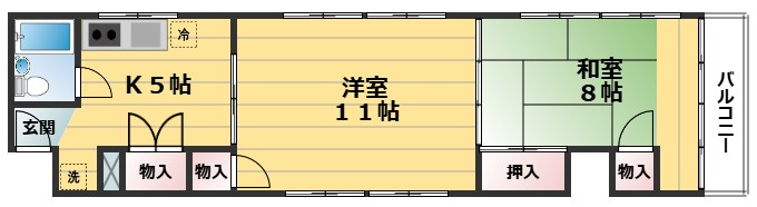 四坊大宮ビルの間取り