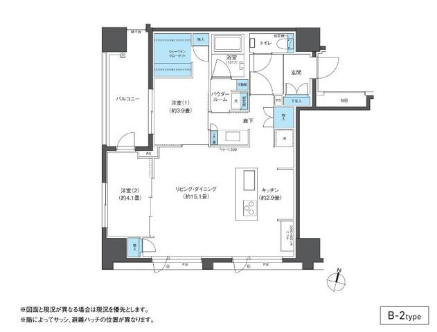 CLUBNEXUS大濠西の間取り