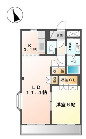 クレストール松塚の間取り