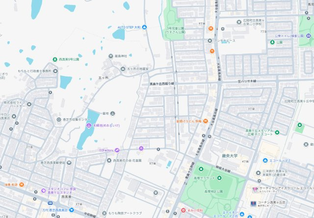 ●29(土)30(日)現地説明会！　香芝市真美ヶ丘　限定1邸の地図