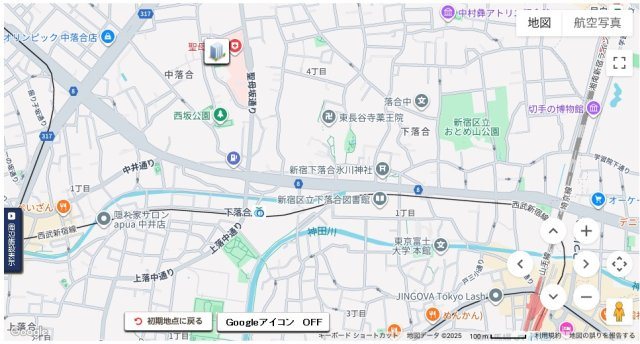 ★仲介手数料無料★中落合シティハウス（充実のリノベーションレジデンス）の地図