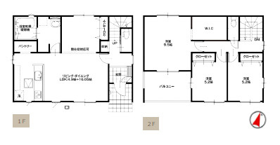 【間取り】 | 伊勢崎市美茂呂町1期
