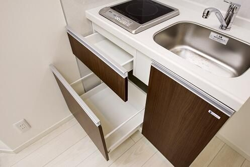 あおばはうす立花のキッチン|キッチン収納