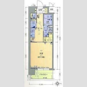 LUMINOUS新大阪の間取り
