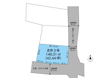 【区画図】 | 鳥取市古市新築戸建て