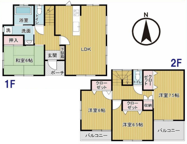 【間取り】 | 行田市持田3丁目　中古戸建