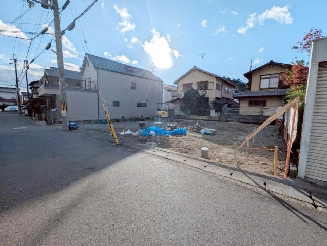 修学院千万田町　1号地の前面道路含む現地写真