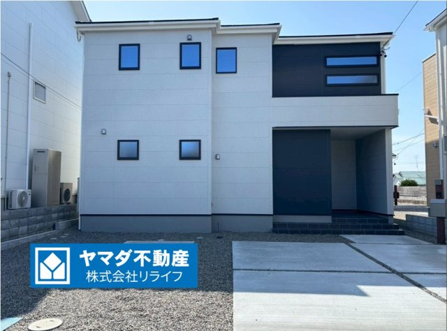 リーブルガーデン　羽島市正木町新井第２　全３区画分譲の外観|■１号棟
■YAMADA電機の　ヤマダ不動産　株式会社リライフ　岐阜店■
省エネ・耐震性◎の一建設の家。　
日本の風土に調和する木造軸組工法。フラット３５はＳＡを取得！１０年間の金利優遇あり！　