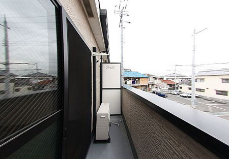 パセオ久米田のバルコニー|暖かな日差しのふりそそぐバルコニー