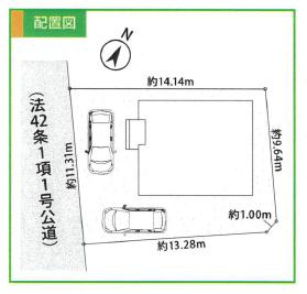 八王子市　東浅川町　新築一戸建て　１期の区画図|～5.5ｍ道路に面している整形地～