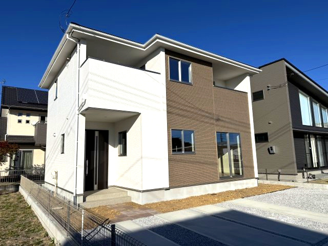 アーバンスタイル前橋市上新田町1期　1号棟の完成予想図|上新田町に新築住宅を建築中です。
お客様のご都合に合わせて同仕様の物件をいつでもご見学頂けます♪
アーバンスタイルはお洒落なデザインでおススメです☆