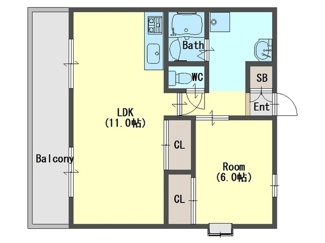 【間取り】 | ※室内写真は同一マンション2LDKにつきイメージです。