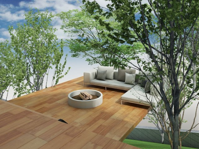 殿山町 売土地の完成予想図