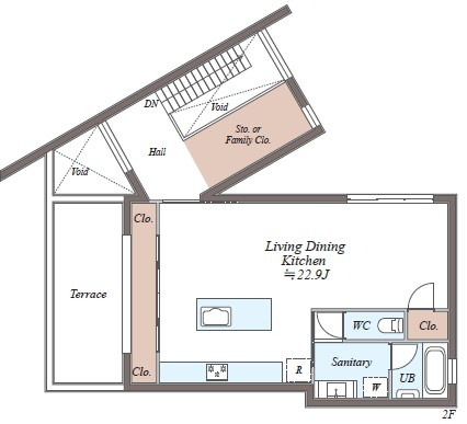 殿山町 売土地の参考プラン|参考プラン間取図2F