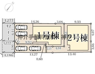 【区画図】 | 神戸市垂水区千鳥が丘2丁目　新築戸建1号棟　仲介手数料無料！ | 垂水区千鳥が丘2　新築1号棟　仲介手数料無料！