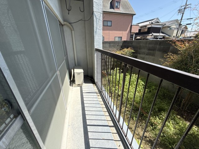 網干コーポのバルコニー