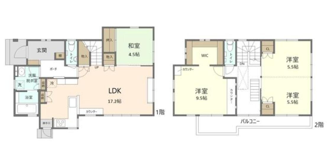 取手市宮和田　中古戸建の間取り