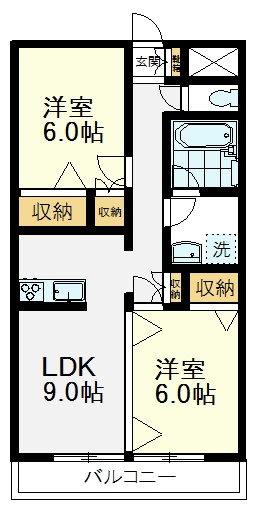 【間取り】 | ヴィラトリアノン | ヴィラトリアノン、2LDK
