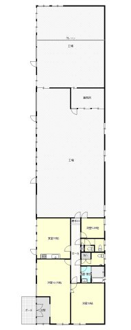 【間取り】 | 山武市松尾町借毛本郷　倉庫兼住宅