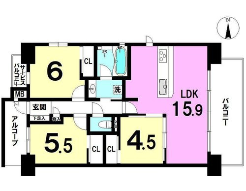 【間取り】 | エスリード小阪ミッドゲート