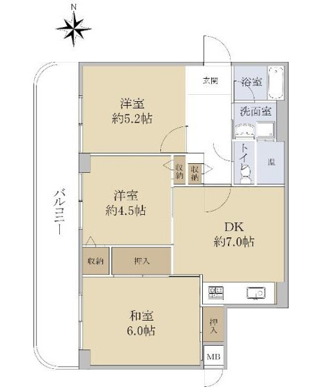 【間取り】 | シャルム小阪壱番館