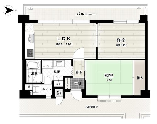 【間取り】 | ダイアパレス新石切