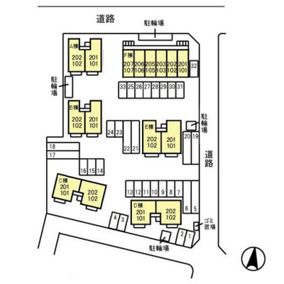 【区画図】 | ロイヤルガーデン子安 E