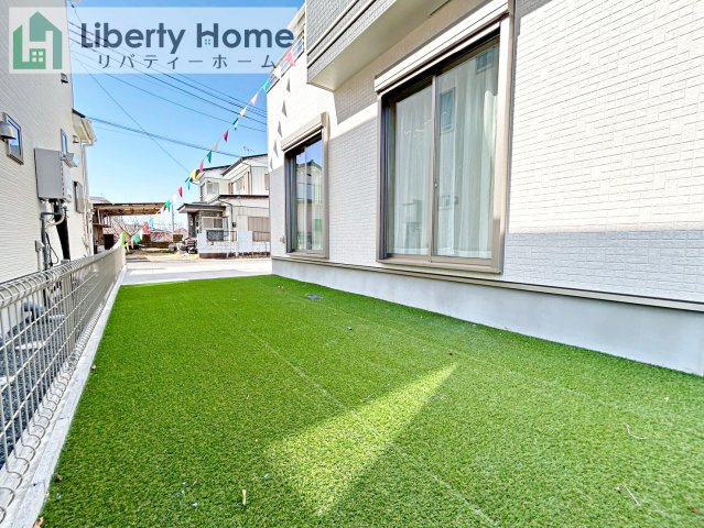 水戸市大塚町　新築戸建　A号棟の庭