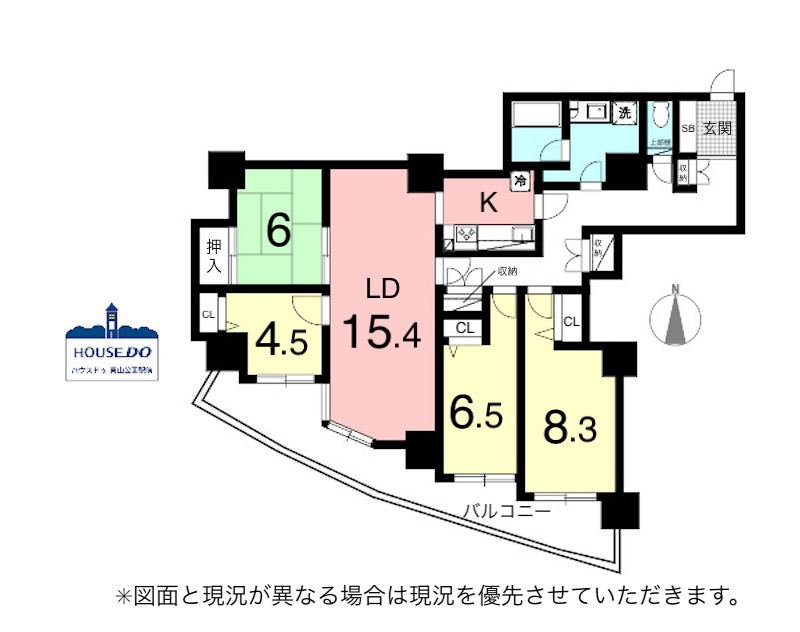 高層階！駐車場1台継承可！ザ・シーン城北アストロタワーの間取り|専有面積107.28㎡、4LDKの広々とした物件です。