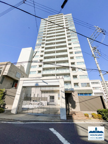 ◆プラウドタワー覚王山◆ペット可！駅近＆高層階1LDK物件！の外観|マンション裏手から撮影した建物外観写真です