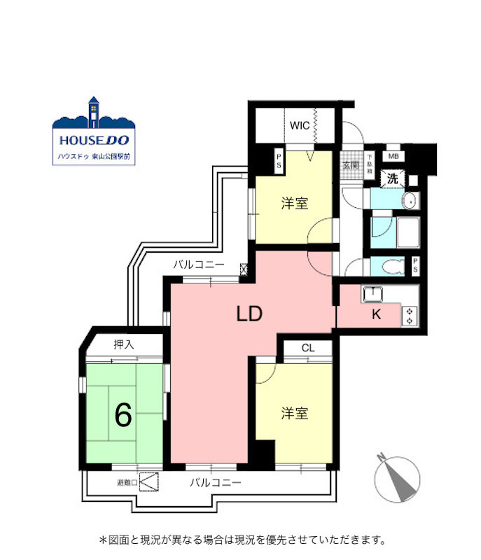 ◆グランドメゾンサン原A棟◆駅・お買い物施設徒歩約3分圏内！の間取り|3LDK、占有面積が83.26㎡の間取りになっています。
2025年5月リフォーム済で通風良好な角住戸です