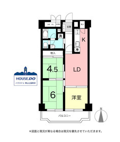 駅近&コンビニ徒歩約1分！リフォーム済！日商岩井栄ハイツの間取り