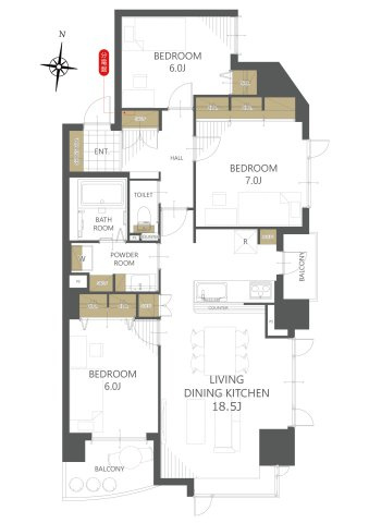 【間取り】リブウェル真駒内緑町イーストヴュー 