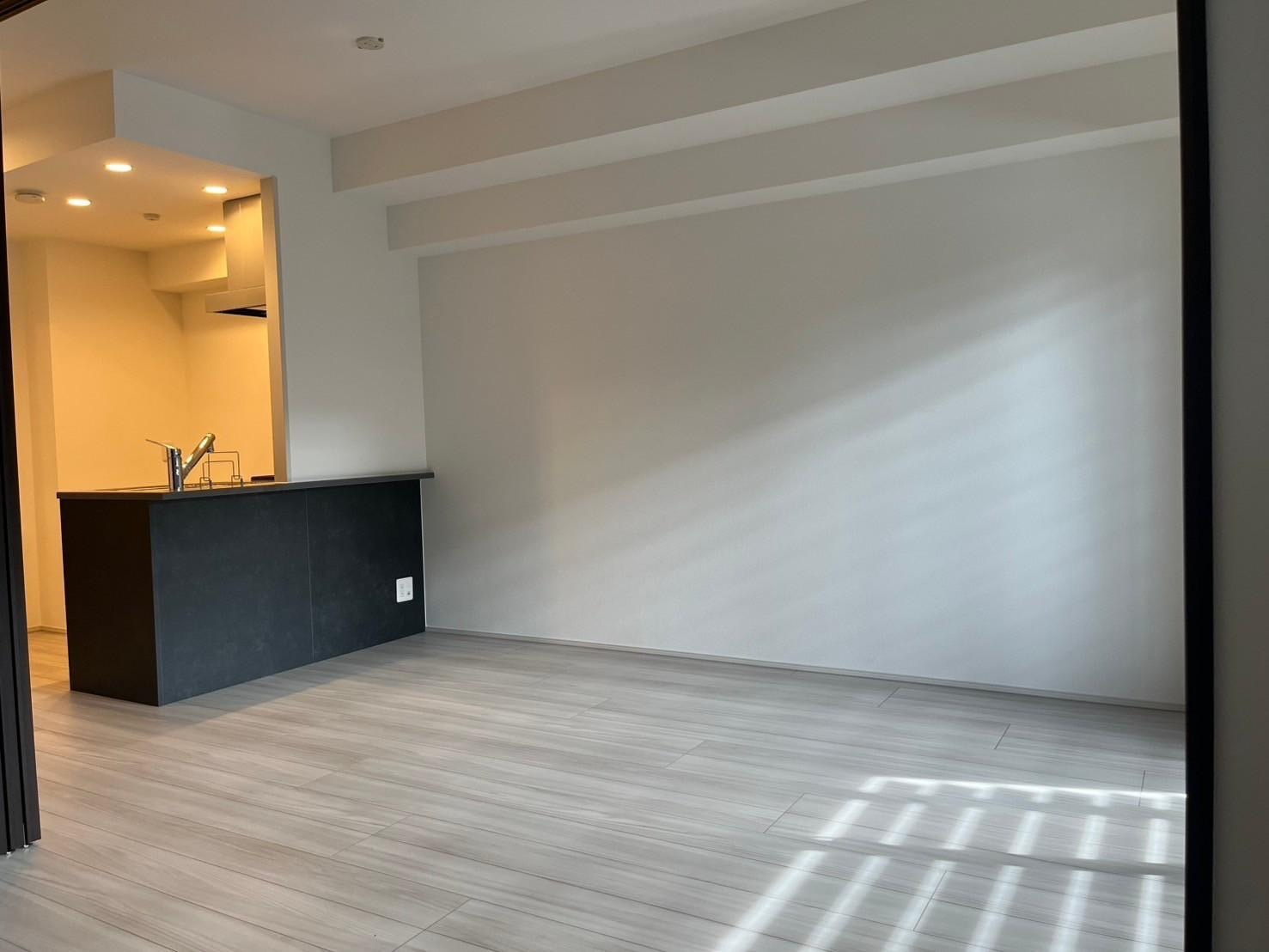 オープンレジデンシア大濠西の居間・リビング|ゆったりとした居間です