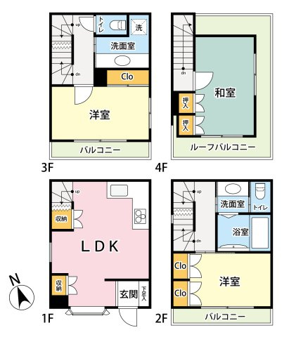 本駒込５　戸建の間取り