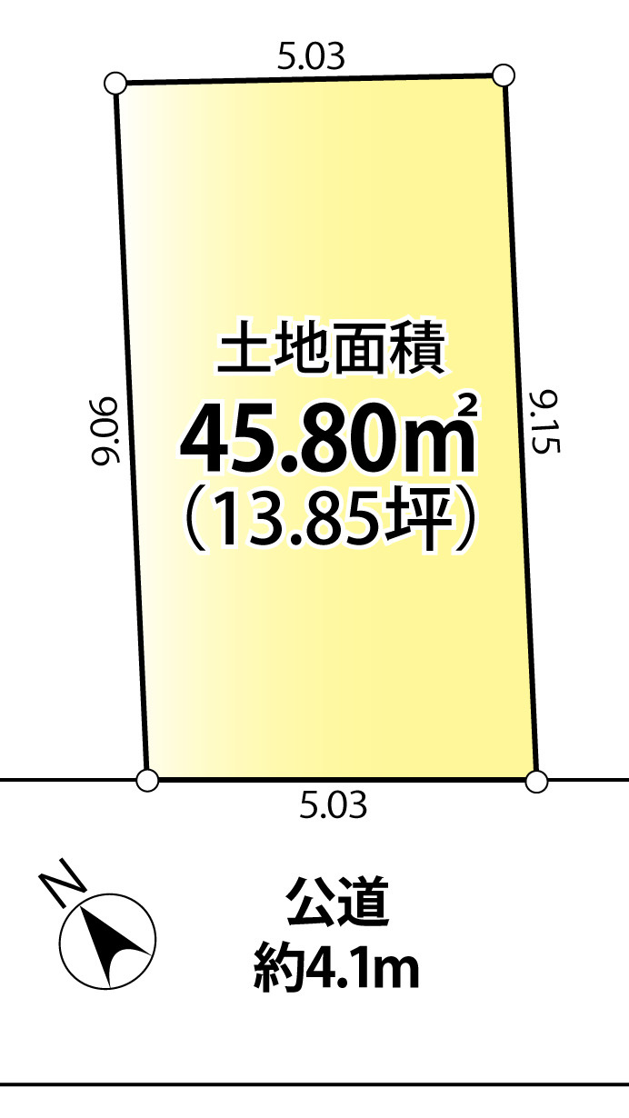 本駒込５　戸建の区画図