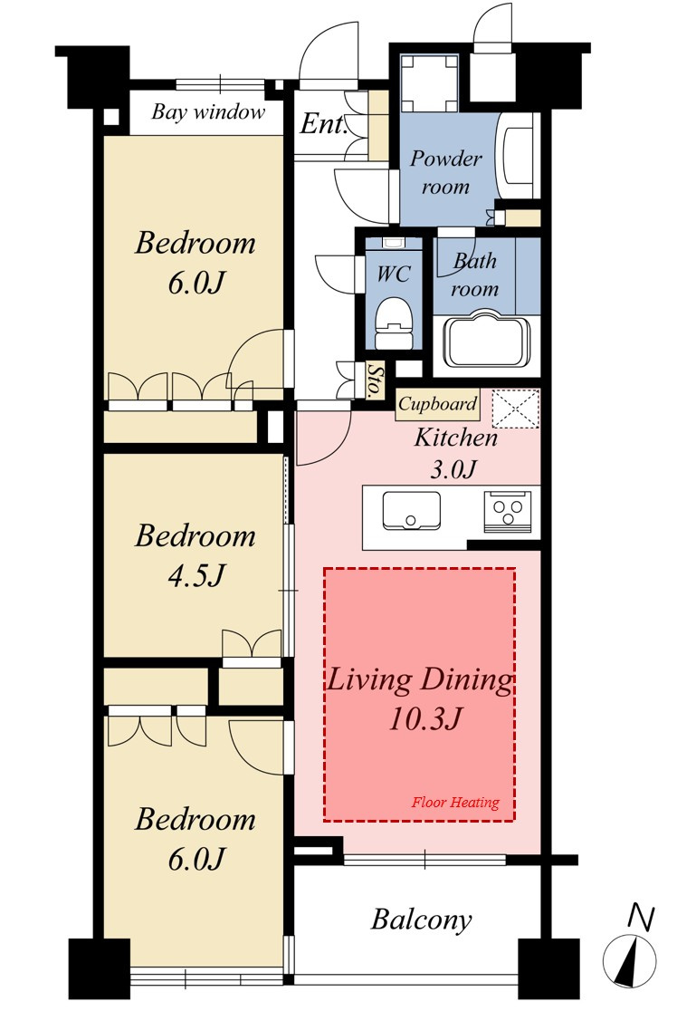 マストレジデンス世田谷代田の間取り