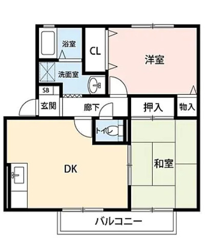 ガーデンロイヤルA棟の間取り