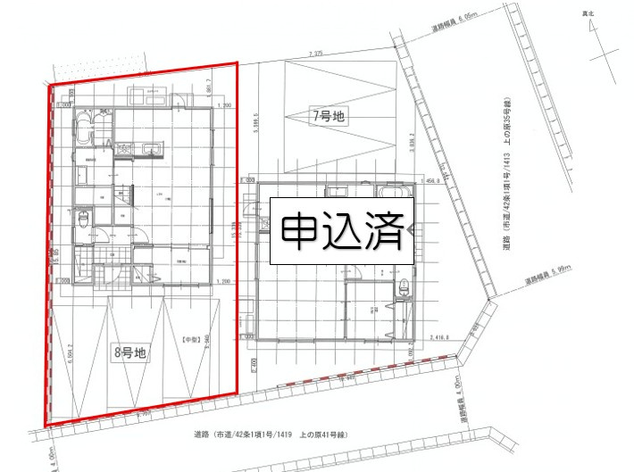 上の原四丁目20番（C-25）の区画図