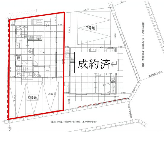 上の原四丁目20番（C-25）の区画図