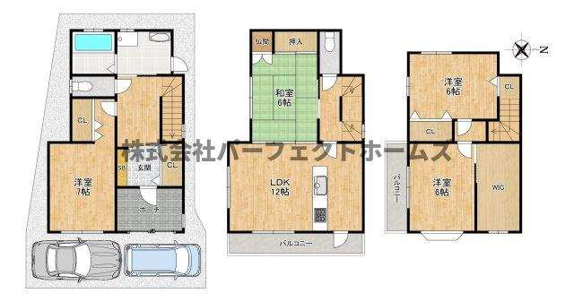津田東町３丁目戸建の間取り