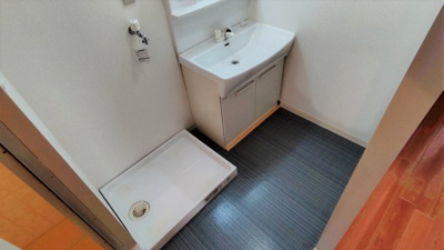 【洗面所】 | サンピアふじ | 室内に洗濯機も設置可能です