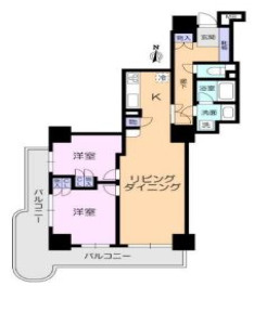 コンセールタワー所沢　8階の間取り|令和7年12月9日撮影。