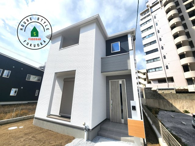 福津市西福間3丁目第1-1棟（1号棟）の外観|デザイン性のある外観です。