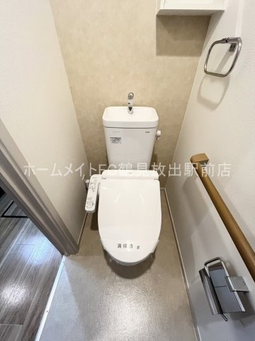 大阪市東成区東今里１丁目のアパートのトイレ