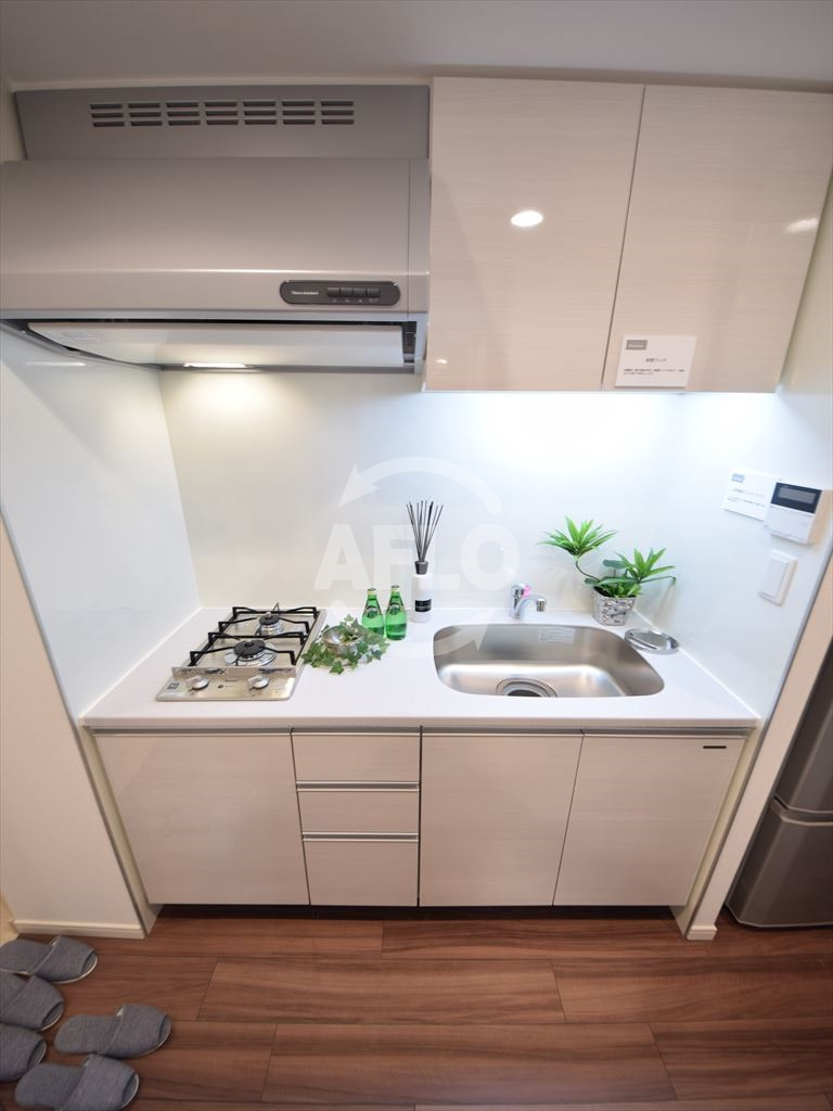 パークアクシス大阪新町のキッチン|パークアクシス大阪新町　2口ガスシステムキッチン