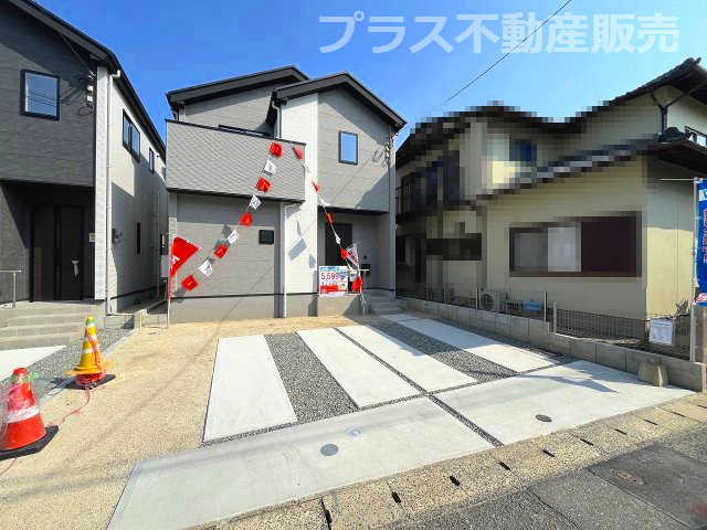 【外観】 | 福岡市西区石丸3丁目2期　2号棟（全2棟）【仲介手数料無料・0円】 | 建築中の物件は、お近くのモデルハウスも一緒にご覧頂けます。