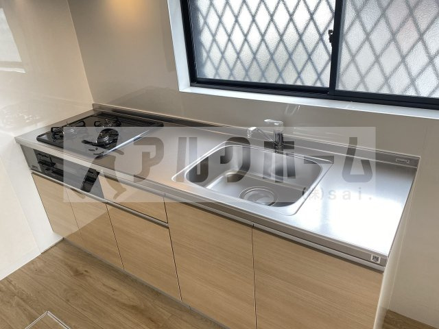 平野2丁目3LDKテラスハウスのキッチン