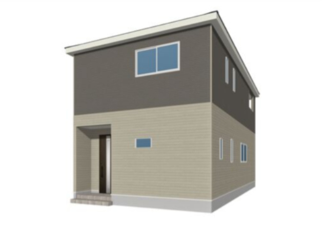 久留米市諏訪野町　新築戸建【3号棟】の外観パース|外観パースです