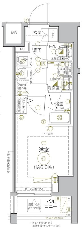 Le'a MARKS横濱弐番館の間取り
